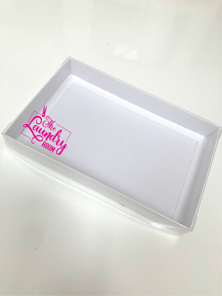 LAUNDRY ROOM CLEAR LID GIFT BOX 240x155x30mm (Copy)