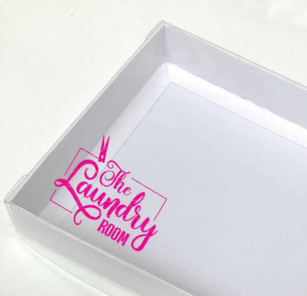 LAUNDRY ROOM CLEAR LID GIFT BOX 240x155x30mm (Copy)