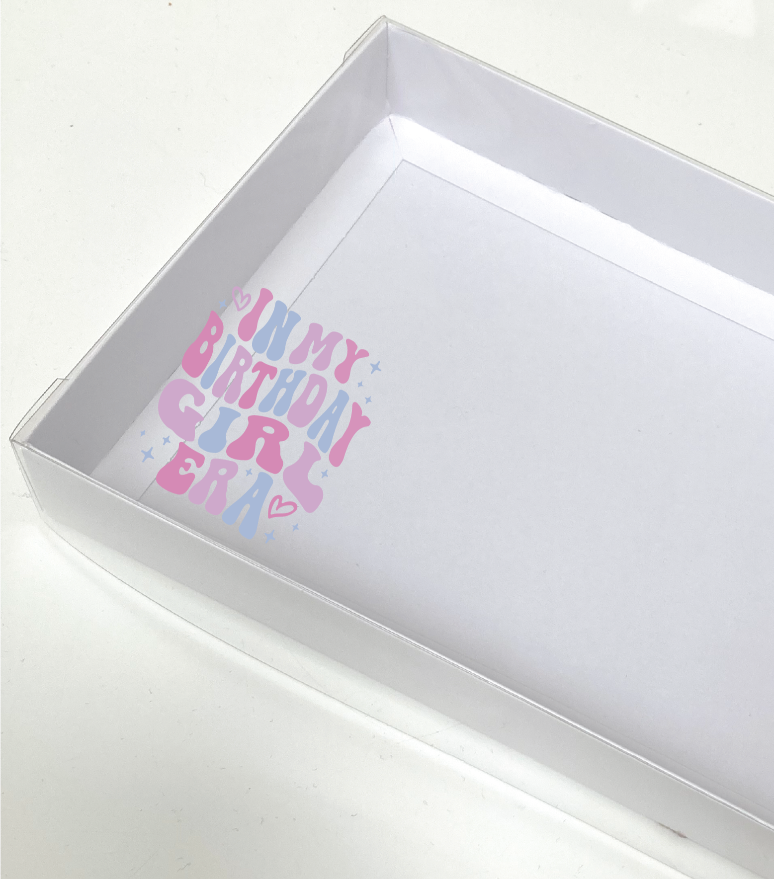 IN MY BIRTHDAY GIRL ERA CLEAR LID GIFT BOX 240x155x30mm (Copy)