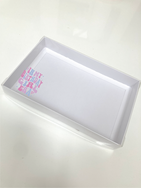 IN MY BIRTHDAY GIRL ERA CLEAR LID GIFT BOX 240x155x30mm (Copy)